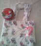 Little Grey Teddy Bear with Candy Cane Gift Bag - Image 4
