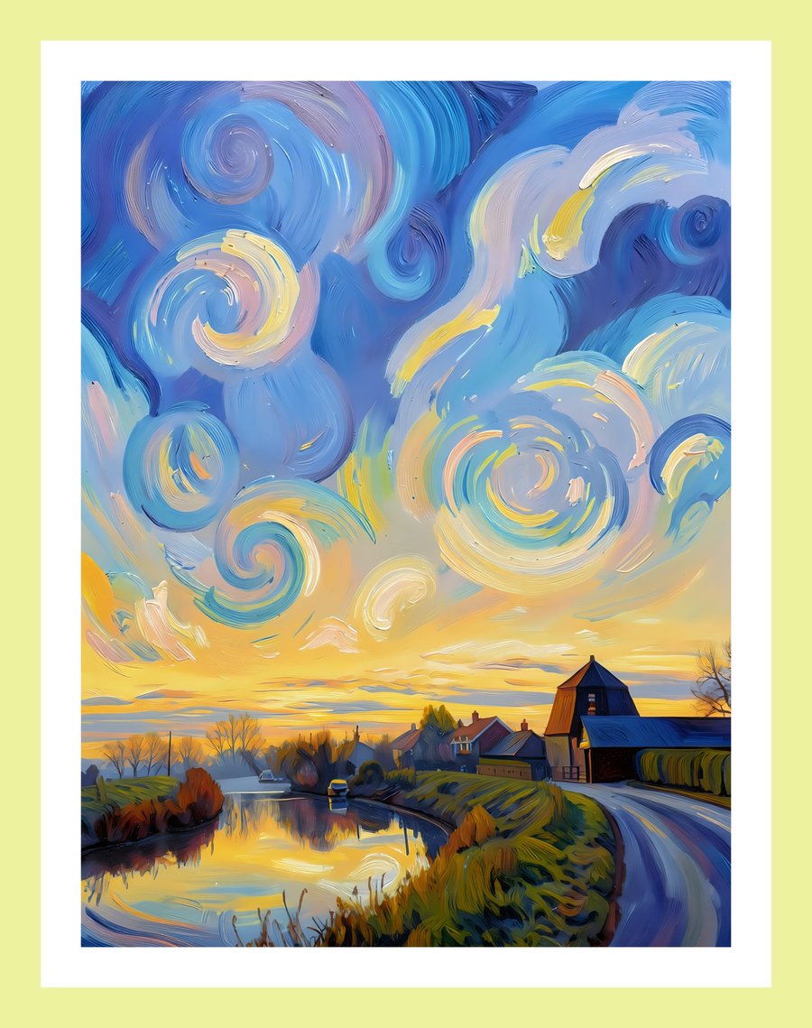 Mill Nordelph Norfolk Greeting Card A5