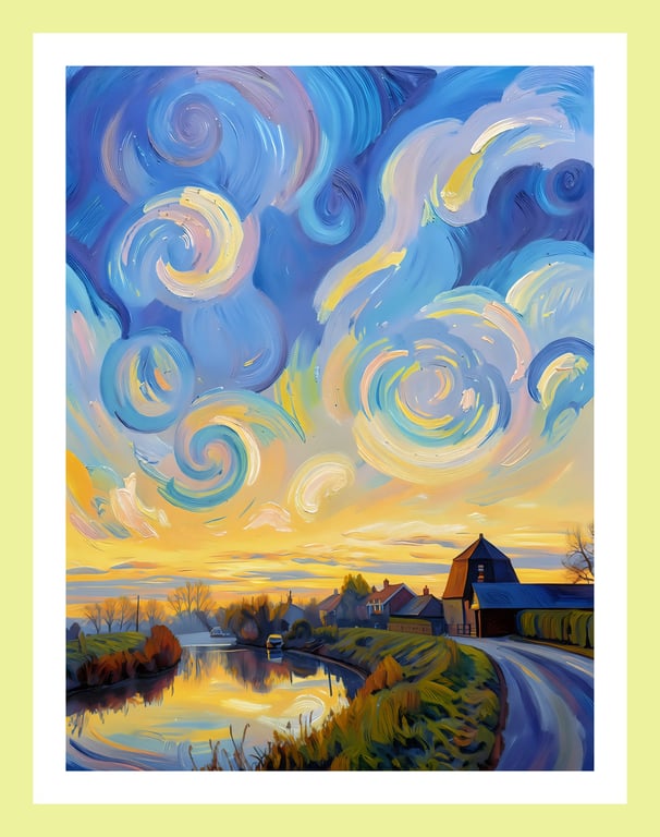 Mill Nordelph Norfolk Greeting Card A5
