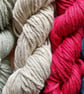8 X 25g SMALL SKEINS 100% COTTON ARAN Christmas Pack - Image 2