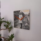 80s record sleeve clock, Upcycled retro music wall art, The Smiths vinyl artwork