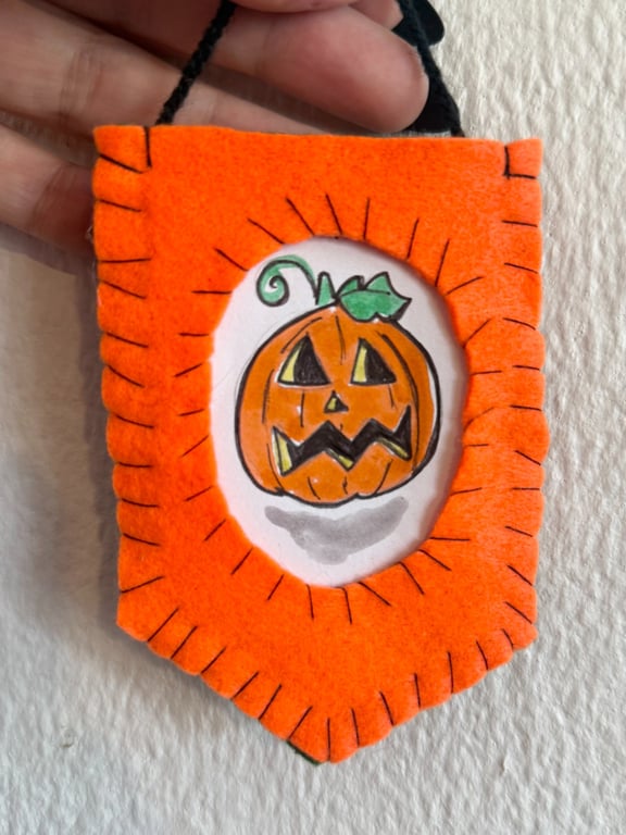 90s Pumpkin Mini Spooky Doodle 