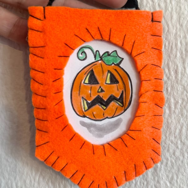 90s Pumpkin Mini Spooky Doodle 
