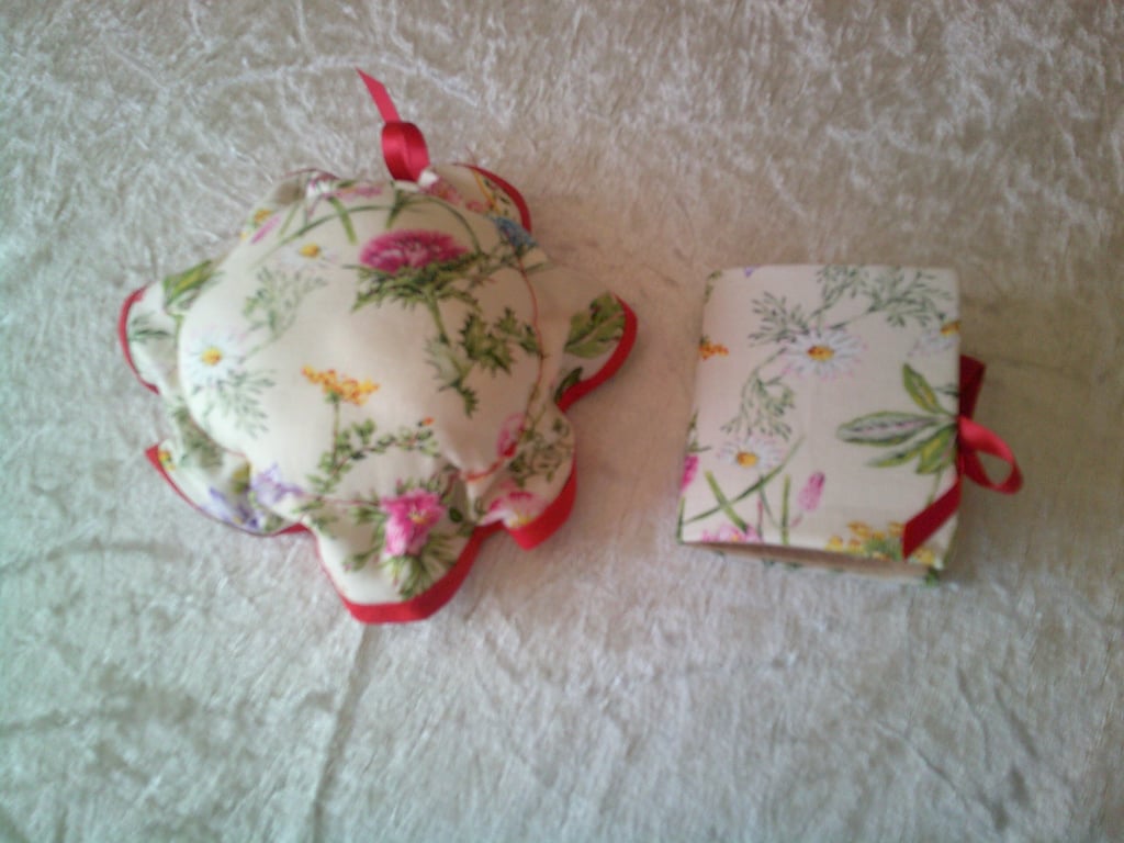 Needle Case and Cotton Reel Pin Cushion