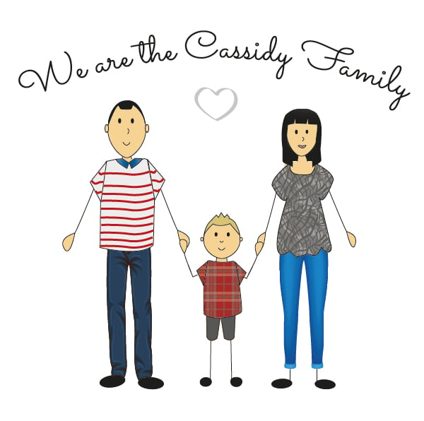Custom designed family prints unframed