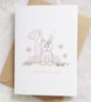 1st Birthday Card - Bunny Rabbit  - Image 1