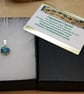 Tiny Chrysocolla pendant necklace - Image 7