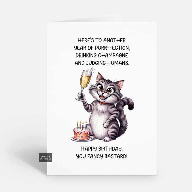 Unique Funny Birthday Card For Him Or Her 