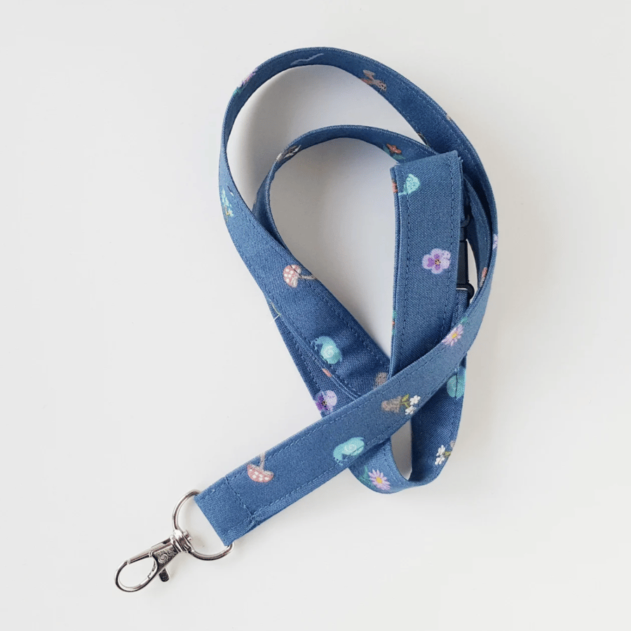 Seconds Sunday Spring themed Lanyard, Gift for Teacher - Free P&P