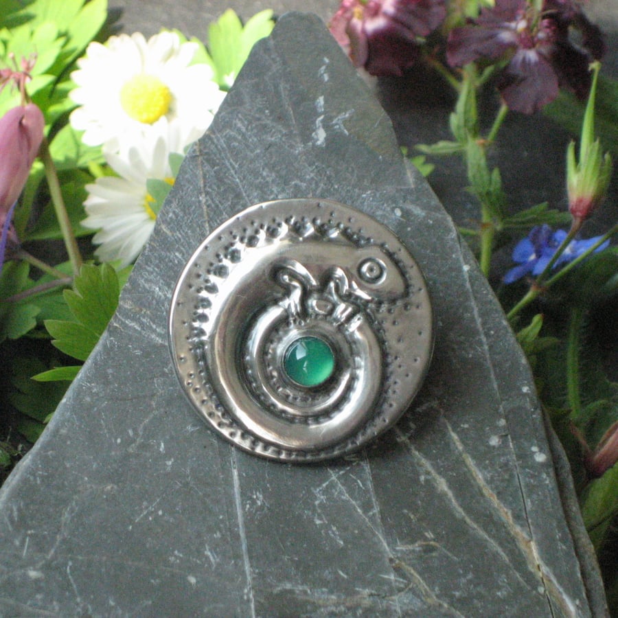 Chameleon Brooch