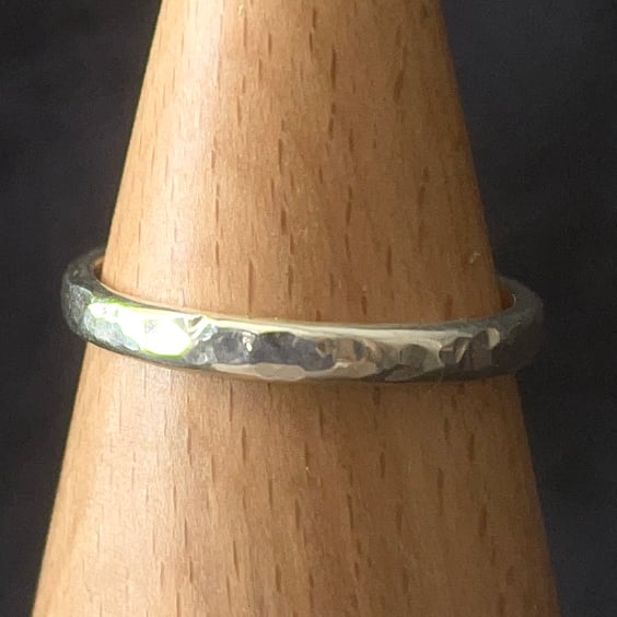 Handcrafted Hammered Harmony Ring