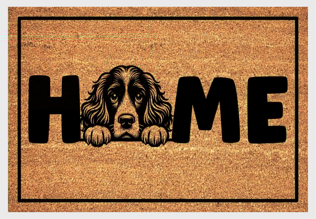 English Cocker Spaniel Home Door Mat - English Cocker Spaniel Doormat