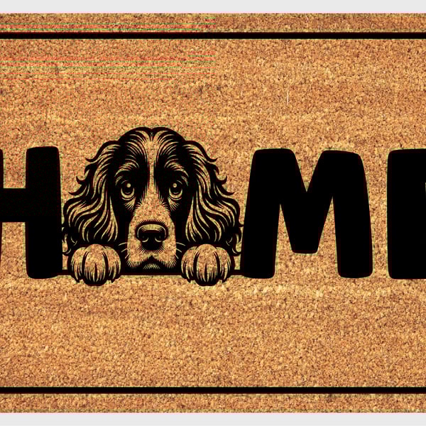 English Cocker Spaniel Home Door Mat - English Cocker Spaniel Doormat