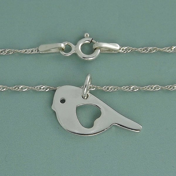 Classic Sterling Silver Bird Pendant – Freedom & Guidance Jewellery