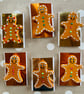 Handmade Ceramic Gingerbread Man Brooch, Unique Christmas Badge - Image 10