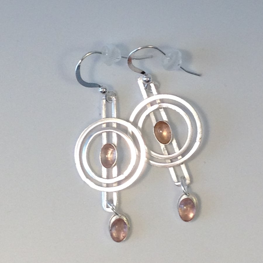 Gwen Pink Tourmaline earrings