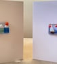 Handmade fused glass coastal card - Image 1