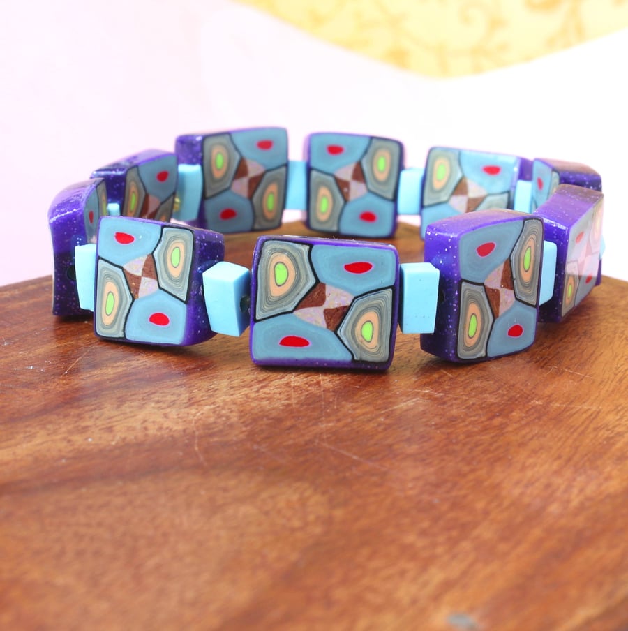 Modern Style - Handmade Bracelet - Designer Tile Bracelet - Festival Jewellery