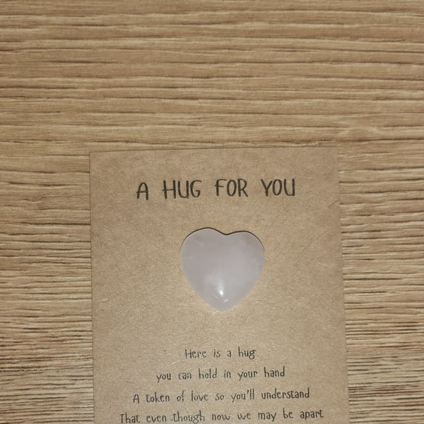 Pocket heart hugs - Rose Quartz