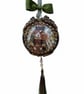 Handcrafted Green Lady Bauble, Mythical Woodland Ornament
