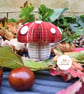 Toadstool decoration made from a book - Image 3