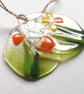Fused Glass Daffodil Suncatcher: Easter Egg Decoration - Image 4