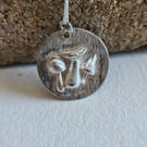 Whimsical mushroom trio pendant