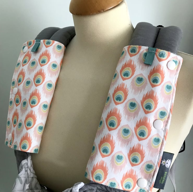 ERGO BABY CARRIER Drool Pads TEETHING PADS Stra... Folksy