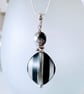    Perfectly Imperfect Monochrome Pendant Necklace - Image 1