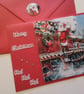 Christmas card. Santa and train. Ref 290