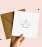 Sheep Love Greeting Card, Sheep Anniversary, Valentine's Day, Birthday Love Card - Image 1