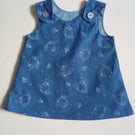 Dress, 0-3 months,  Blue dress, A Line dress, Bears, Summer dress, pinafore 