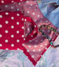Red polka dot dolls outfit, dress, bag and scrunchie for Our Generation BabyBorn - Image 8