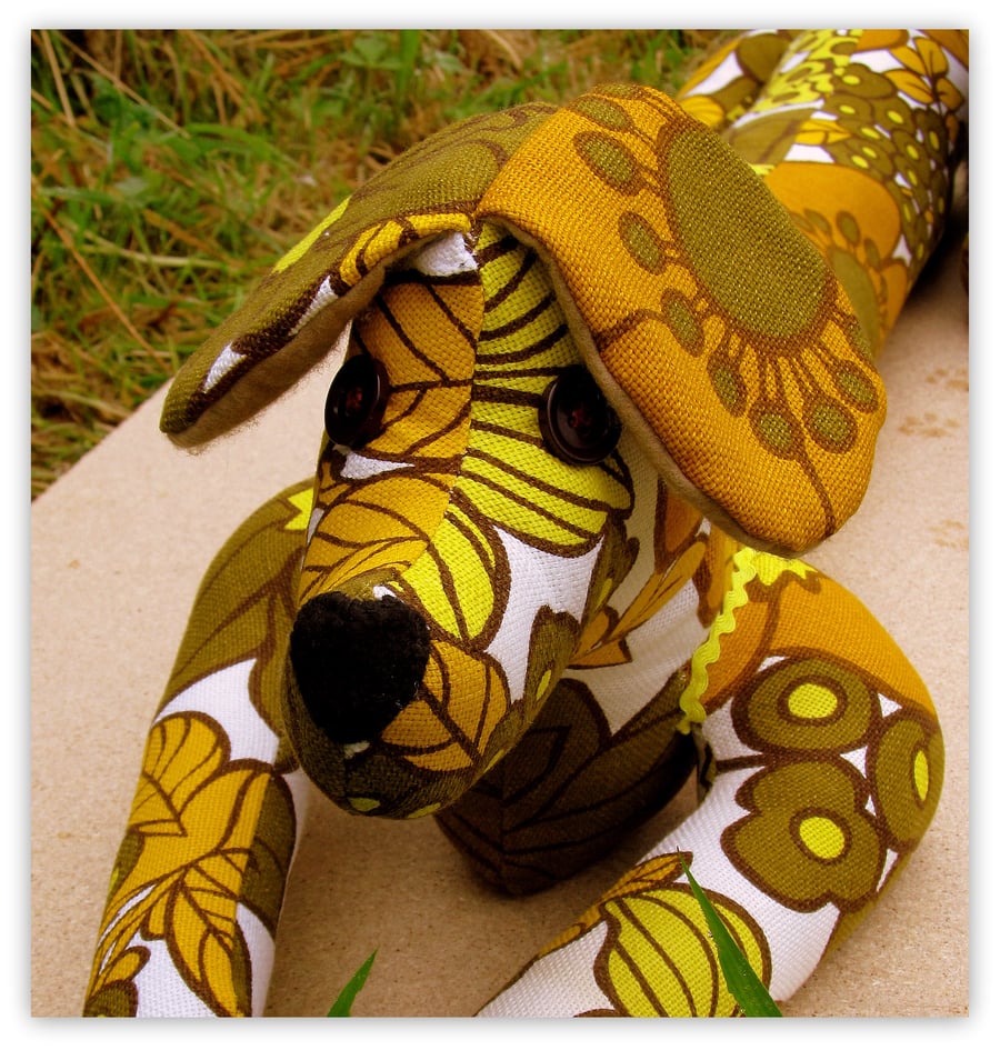 Marigold, Sausage Dog draft excluder, doorstop.