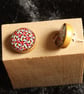 Hand Crafted Ear Studs - Modern Rustic Chic - Image 2