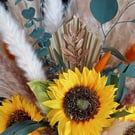 Fabulous Sunflower and Eucalyptus Basket