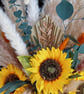 Fabulous Sunflower and Eucalyptus Basket