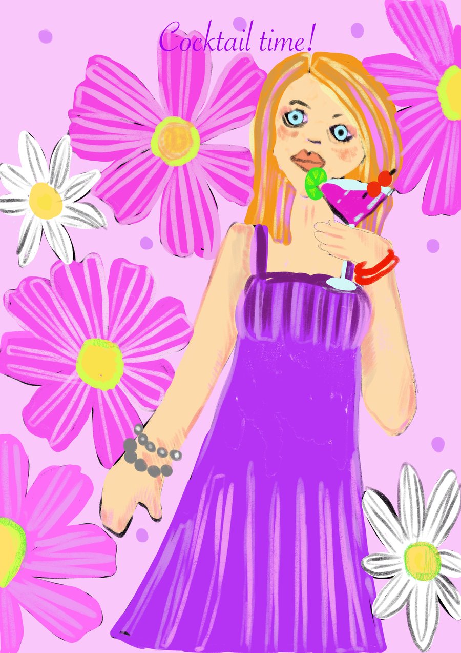 Cocktail time girl