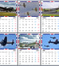 2027 Calendar British WW2 Aeroplanes A4 Size Wall Hanging 