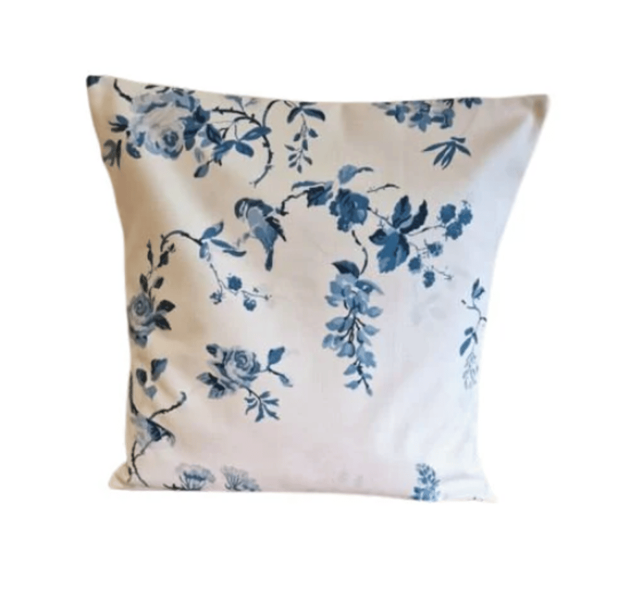 Cath Kidston Birds And Roses Blue Cushion Cover 10" 12" 14" 16" 17" 18" 20"