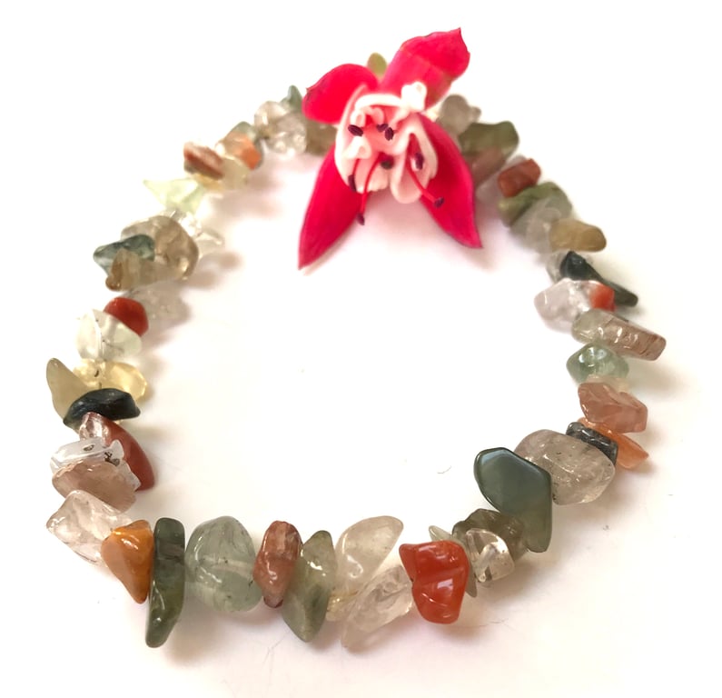 Mixed Quartz Gemstone Bracelet