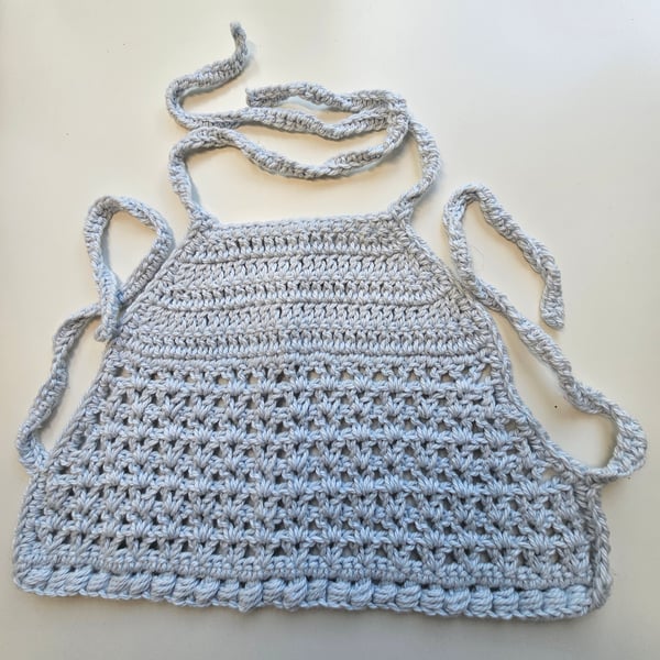 Boho festival crochet halter neck crop top