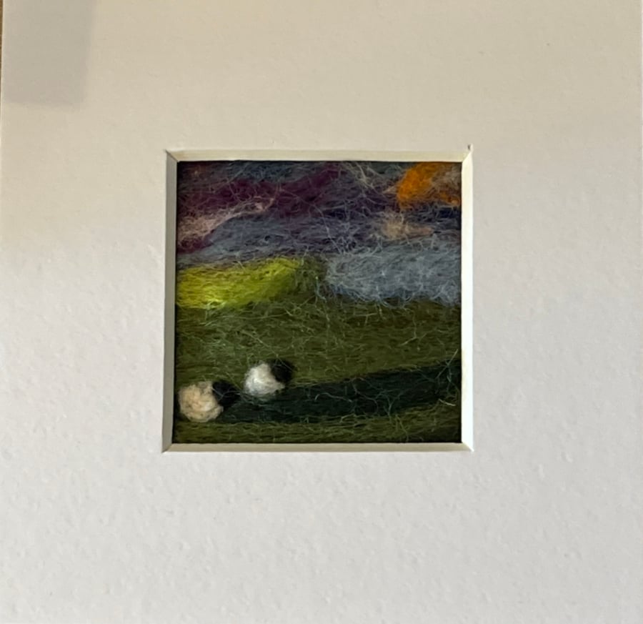 Needle felted picture