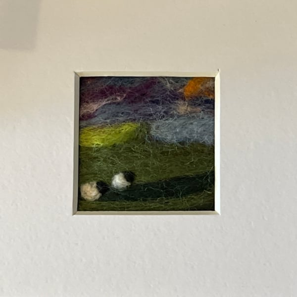 Needle felted picture