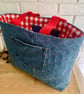 Upcycled Quilted Denim Tote Bag, Analogue Bag
