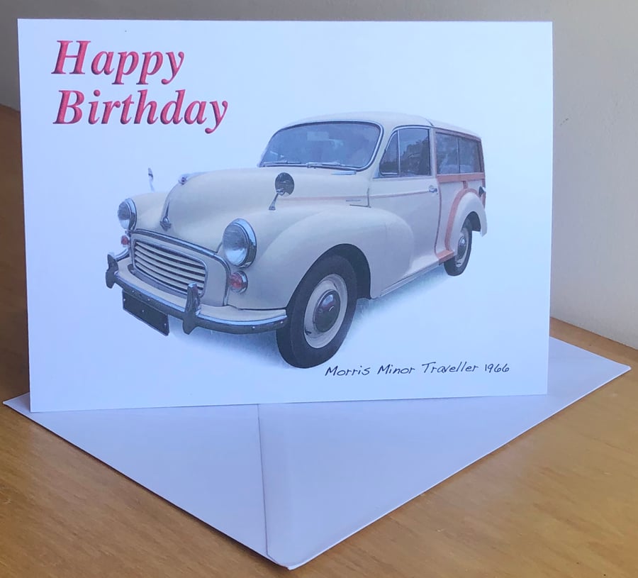 Morris Minor Traveller 1966 (Cream) - Birthday, Anniversary, Retirement or Plain