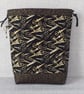 Project bag, drawstring bag, scissors design - Image 4