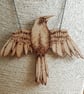 Large pyrography crow pendant - Image 1
