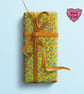 Leopard print wrapping paper in blue, orange, pink or green - Image 4