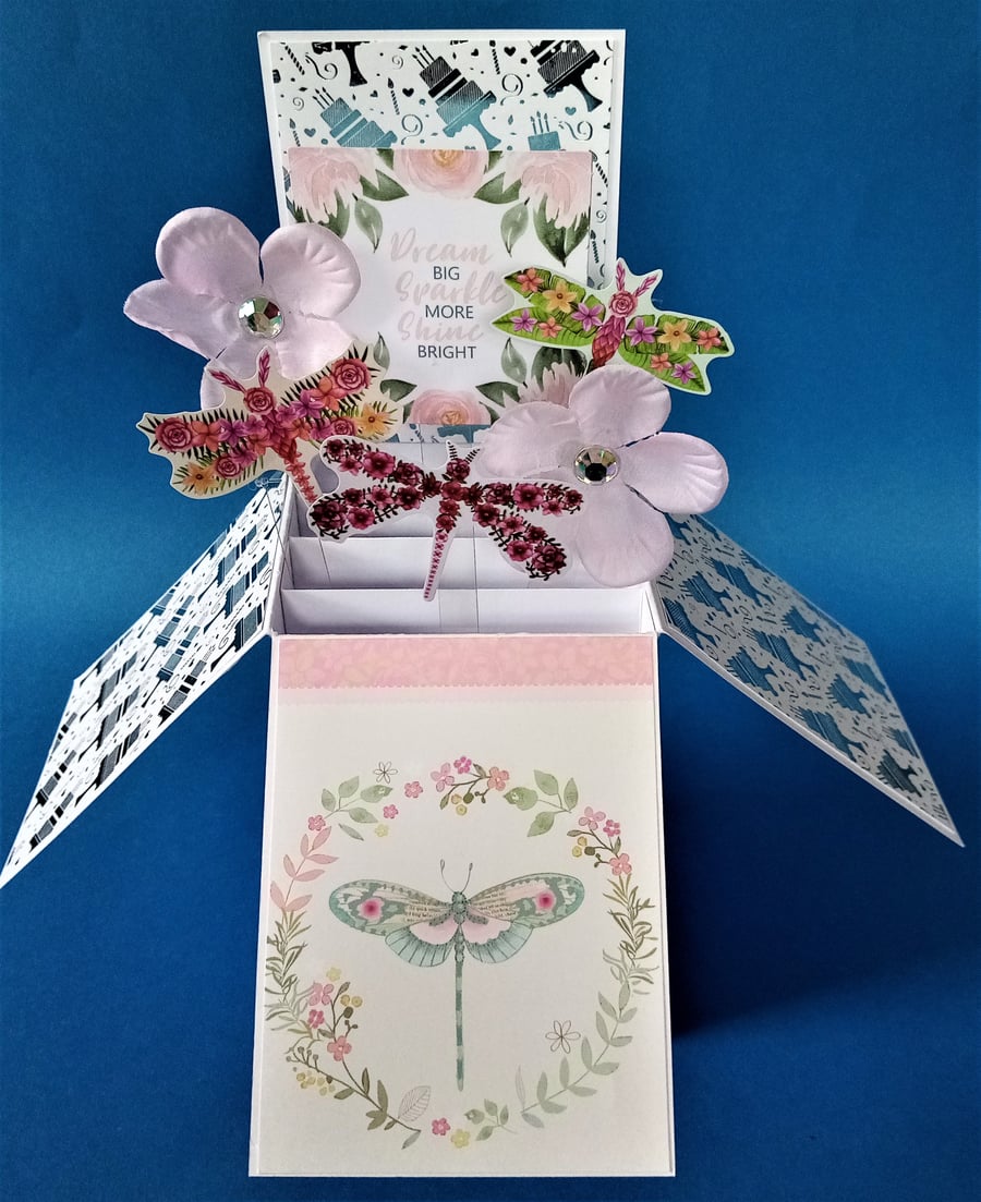 Ladies Birthday Card with Dragonflies